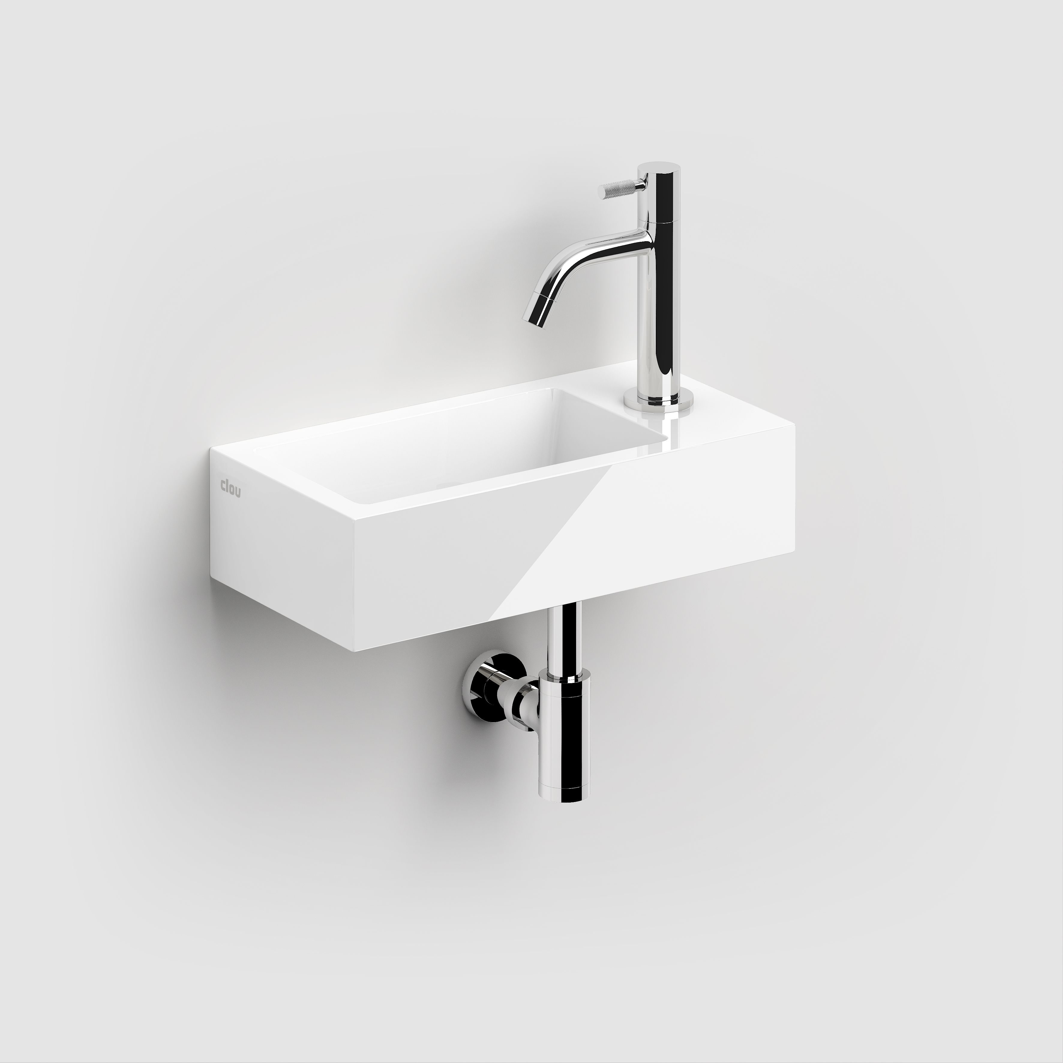 Clou Flush 3 fontein 36cm voorbew. kraangat rechts min. marmer CL 03.08031